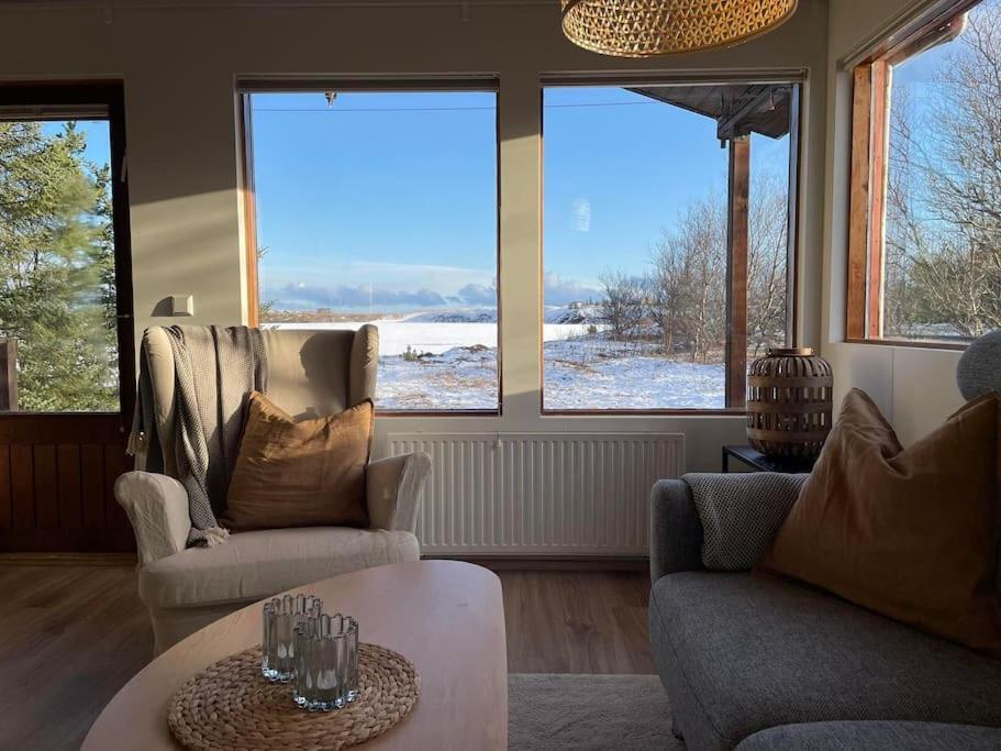 Lakeview Cabin Near Kirkjubæjarklaustur エクステリア 写真
